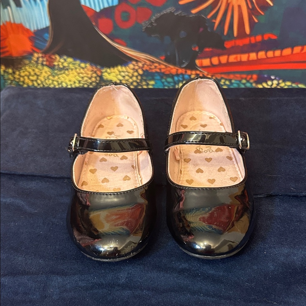 Jumping Beans Shiny Black Dress Shoes